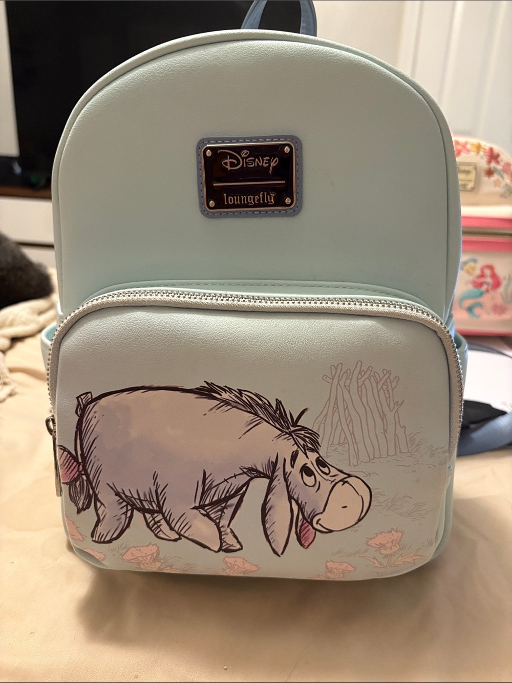 Loungefly Kids Light Blue Eeyore Mini Backpack